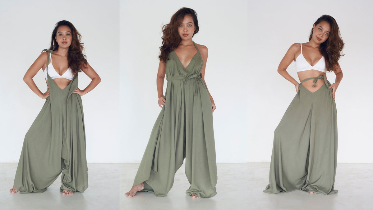 【THE MOZZ】Bali Nylon Jumpsuit Power Mesh Jumpsuit With Cowl Neck | Balera™