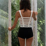 Organic cotton strapless top