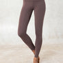 Bamboo yoga pants with folding waist