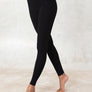 Bamboo yoga pants with folding waist