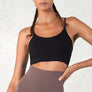 Bamboo bralette. Ideal for yoga, pilates, gym, or daily athleisure wear. Provides light support. Breathable, wireless, fully lined.