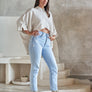 Crop Chemisette Eco-Linen
