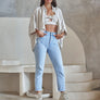 Crop Chemisette Eco-Linen
