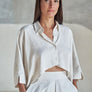 Crop Chemisette Eco-Linen