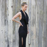 Long maxi dress made of very soft natural, breathable fiber. With a cowl neck piece that converts into a hood or a shawl. A wardrobe staple. Slow and sustainable fashion.