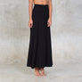 High waisted maxi skirt. Cut on a wide circular flare, the skirt features a wide waistband which can be folded over for a low waist fit. Can also be worn as a dress and is suitable for all occasions. Made of certified Oeko-Tex Standard 100 Bamboo with lycra. Slow and sustainable fashion.