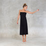 High waisted maxi skirt. Cut on a wide circular flare, the skirt features a wide waistband which can be folded over for a low waist fit. Can also be worn as a dress and is suitable for all occasions. Made of certified Oeko-Tex Standard 100 Bamboo with lycra. Slow and sustainable fashion.